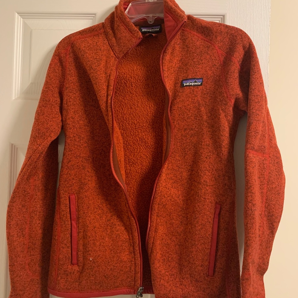 Patagonia better sweater full zip red fleece xs